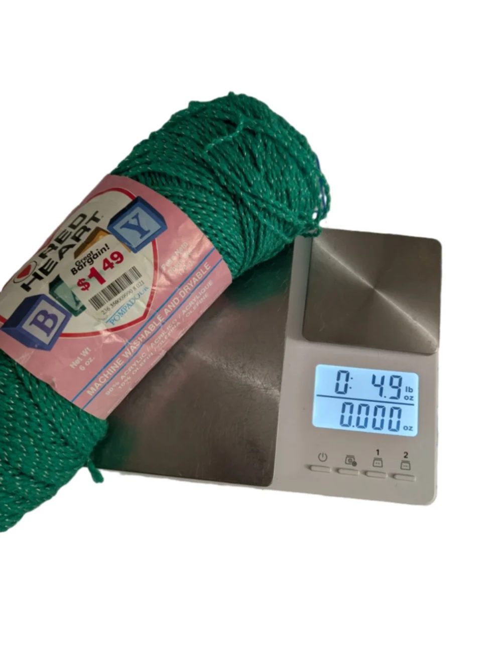FREE! Red Heart Yarn 3 Ply Sport Weight Spring Green